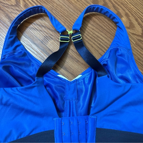 Panache Sports Bras - Black and Blue with Green Accent - Picture 5 of 7